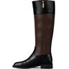 image:imageMichael Kors womens Kimmee Flat BootMk SignatureBrownBlack