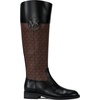 image:imageMichael Kors womens Kimmee Flat BootMk SignatureBrownBlack