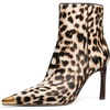 image:imageMichael Kors Womens Kasia Heeled BootieLeopard HaircalfDark Camel Multi