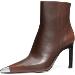 image:imageMichael Kors Womens Kasia Heeled BootieDistressed LeatherLuggage