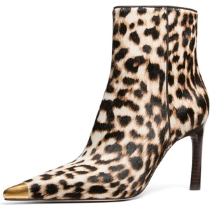 image:imageMichael Kors Womens Kasia Heeled BootieLeopard HaircalfDark Camel Multi